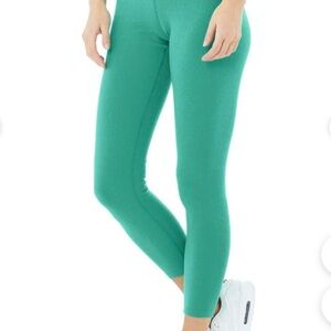 ALO Yoga Teal/Green/Blue women’s Leggings EUC Sz XXS